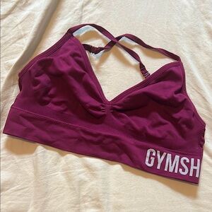 Gymshark Women's Burgundy Sports Bra